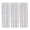 3pcs Tiepoint Solderless Breadboard Plastic Electronics Project Board