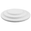 3pcs White Round Cotton Oil Painting Frame for Artists, Fine Texture