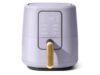 3 Qt Air Fryer Lavander, TurboCrisp Touchscreen Compact Cooker, 1200W Small Countertop Appliance with Ceramic Nonstick Basket, Air Fry Bake Roast Reheat
