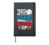 3rd Grade Back To School Cool 3rd Grade Batter Up Baseball Hardcover Journal, Black