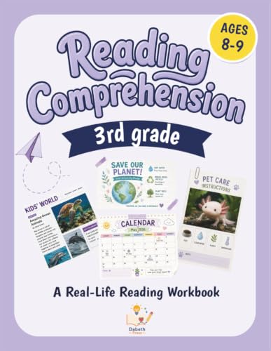 3rd Grade Reading Comprehension: A Real-Life Reading Workbook with Everyday Texts, Critical Thinking Activities, and Reading Skills Practice (Everyday Reading Adventures) (Spanish Edition)