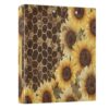 3 Ring Binders Beehive Sunflower 1.5 Inch Round Ring Binders with Pockets Decorative Clipboard Binder Holds 200 Sheets View Binder for Home School Office,1 Pack