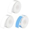 3 Rolls 160 Pcs 12 x 40 mm Thermal Label Paper, White Light Blue Self Adhesive Sticker Tape, Barcode Identification Tag for Niimbot D11 D110 Portable Label Maker, Home and Office Organization