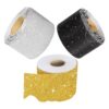 3 Rolls Glitter Scalloped Bulletin Trim Rolls Cardstock Border