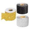3 Rolls Scalloped Glitter Bulletin Board Border Roll 16.4ft Shiny