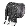3 Rolls Self Adhesive Crystal Rhinestone Tape Diamond Ribbon Strips Black