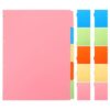 3 Sets Colored Binder Dividers 4 Loose Leaf Notebook Index Pages