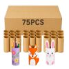 3 Sizes Paper Tubes for Crafts, 75 Pack 1.7x3.7 in Cardboard Craft Tubes