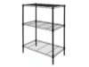 3 Tier Black Wire Storage Rack Adjustable Metal Shelving Unit