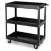 3 Tier Rolling Tool Cart, 330 LBS Capacity Mechanic Tool Cart