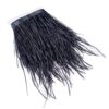 3 Yards 5-6inch Black Ostrich Feathers Trim Fringe for DIY Dress Sewing Crafts Costumes Decoration