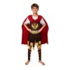 4-14 Years Boys Roman Warrior Outfits Gladiator Outfit With Red Cape