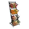 4-Basket Fruit & Vegetable Storage Rack for Kitchen, Rolling Organizer Cart