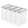 4-liter food container with graduated markings, suitable for pantry storage