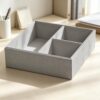 4-Piece Hard-Sided Drawer Adult Organizer, Gray
