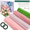 400 Pcs Pipe Cleaners Craft, 4 Assorted Colors Pipe Cleaners Bulk