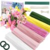400 Pcs Pipe Cleaners Craft, 6 Assorted Colors Pipe Cleaners Bulk