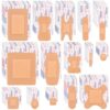 400 PCS Waterproof Adhesive Bandages 15 Sizes Variety Pack Assorted Bandaids Bulk Flexible Adhesive Bandages Breathable Sterile Fabric for Fingertip Protect Wound Care First Aid Kit Refill