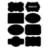 400Pcs Waterproof Chalkboard Spice Labels Stickers, 50 Sheets Removable Blackboard Tags for Jars Bottles