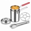 401 Stainlesss Teel Pot with Lift-Out Draining Basket，5-Piece Set