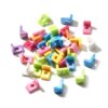 40Pcs Acrylic Letter L Beads Large Hole Alphabet Bead Jewelry Crafts Making