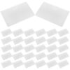 40pcs Adhesive Label Holders PVC Reusable Top Open Pockets