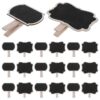 40pcs Mini Chalkboard Signs with Clips Wooden Writable Labels
