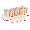 40pcs Wood Alphabet Stamp for Diary Decoration and Greeting Cards