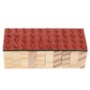 40pcs Wooden Alphabet and Number Stamp Set, DIY Craft Kit