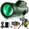 40X60 High Power Monocular Telescope with Tripod & Phone Adapter, HD Low Light Vision for Adults, Perfect for Wildlife Watching, Hiking, Camping and Sporting Events