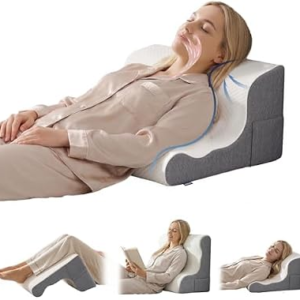 Wedge Pillow Headboard, Memory Foam Bed Wedge Pillow for Sleeping