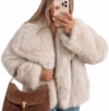 TRENDY QUEEN Faux Fur Coat
