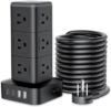 NTONPOWER 10ft Extension Cord Power Strip Tower