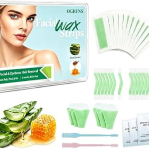 OGRFNS 64-Pcs Eyebrow Wax Strips
