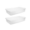 41 Quart Clear Plastic Storage Bin with Snap-On Lid