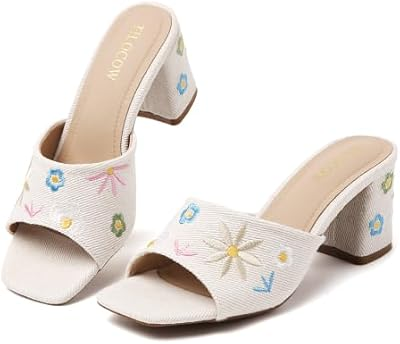 TILOCOW Chunky Heeled Sandals