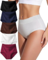 SDEOER Women Cotton Underwear 5 Pack