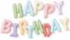LANGASQUE Happy Birthday Balloon Banner