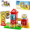 42PCS Mini Magnetic Tiles Toddler Travel Toys for Boys 3-5 Year Old Gifts