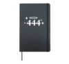 444 Angel Number Hardcover Journal, Black