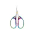 4.5" All Stainless Steel Embroidery Scissors With Curved Tip For Sewing Sharp Scissors Craft Shear For DIY Art Work Handicrafts(Elbow-01)