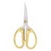 4.5" All Stainless Steel Embroidery Scissors With Curved Tip For Sewing Sharp Scissors Craft Shear For DIY Art Work Handicrafts(MiniElbow)