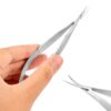 4.5" Micro Scissors, Premium Stainless Steel Spring Action Embroidery Scissors, Sewing Scissors for Stitch Cutting, Craft, Eyebrow & Eyelash Grooming Applique Work