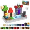 45 PCS 0.8in Mini Magnetic Blocks - Travel Magnet Toys for Kids with Portable Metal Box, Stacking Magnets, for Boys and Girls Age 3+ Years Old (Theme: Portal)