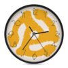 45 Record Adapter Wall Clock 9 Inch Decorative Battery Operated Silent Round for Badroom Livingroom