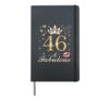 46 & Fabulous 46th Birthday 46 Years Old And Fabulous Queen Hardcover Journal, Black