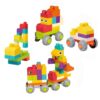 46Pcs Soft Toy Building Blocks Infant Toys with Buildable Toy Vehicles