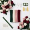 480 Pcs Pipe Cleaners for Flower Making, Multi-Colored Chenille Stems - Complete Arts and Crafts Supplies Kit for DIY Flowers, Home Decor, Kids and Adult Art Projects (THE CLASSICROMANCE)