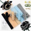 480 Pcs Pipe Cleaners for Flower Making, Multi-Colored Chenille Stems - Complete Arts and Crafts Supplies Kit for DIY Flowers, Home Decor, Kids and Adult Art Projects (Industrial Metallic& Mineral)