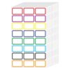 480 Pcs Removable Colored Labels Writable Stickers in 8 Assorted Colors